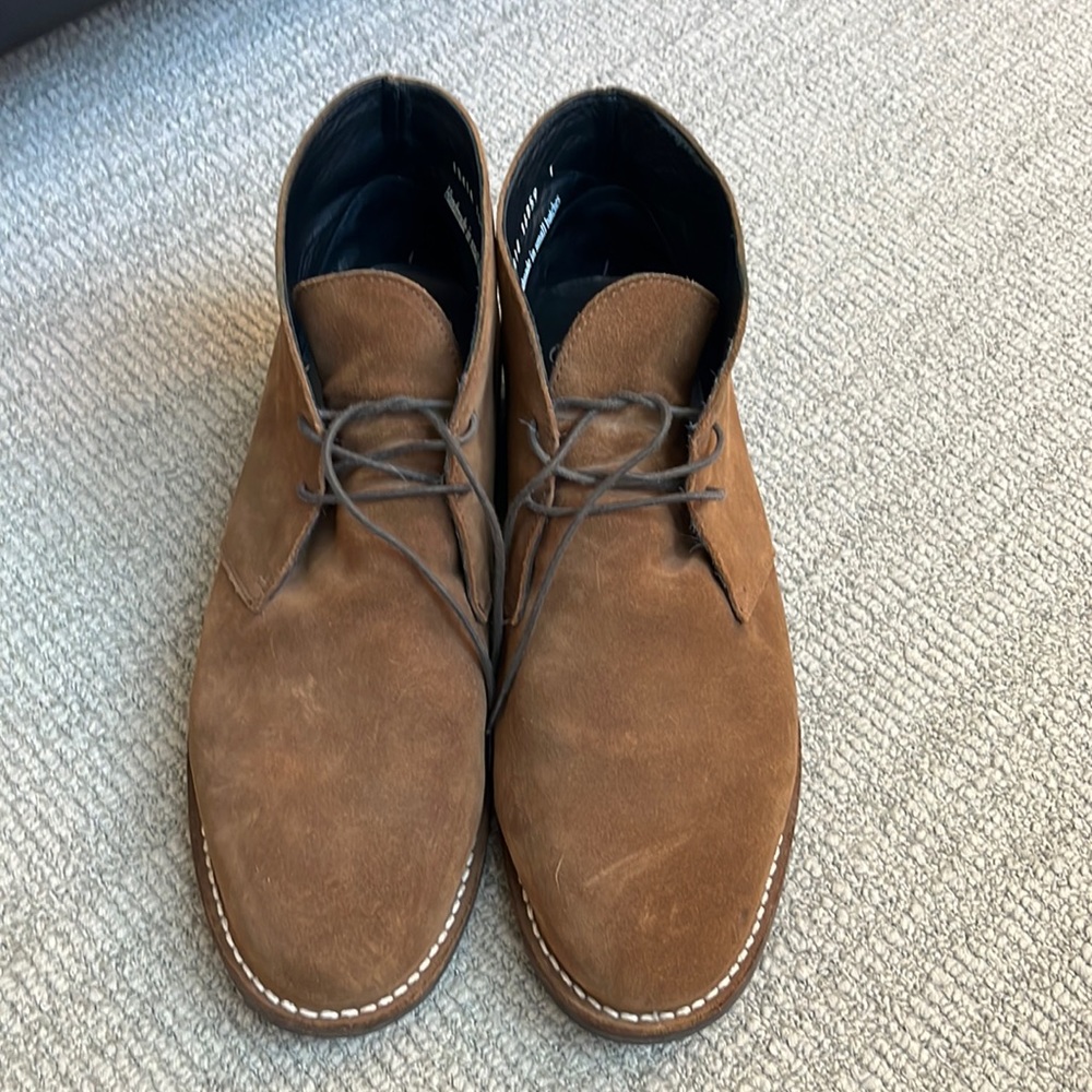 Thursday Boots Scout Chukka in Cognac Suede (11 Wide)